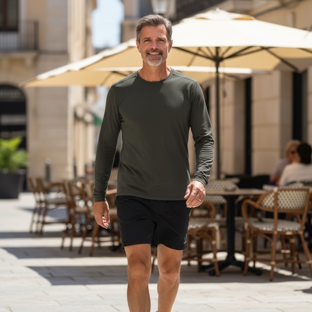 Lululemon Mens Metal Vent Tech Long Sleeve Shirt Dark Olive Green Large 2646